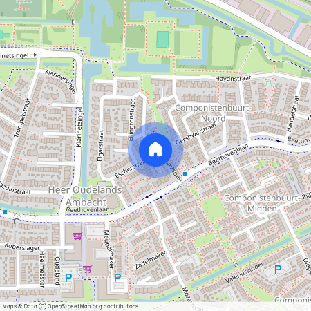 Componistenbuurt-Noord, 3335 DC, Escherstraat, Zwijndrecht