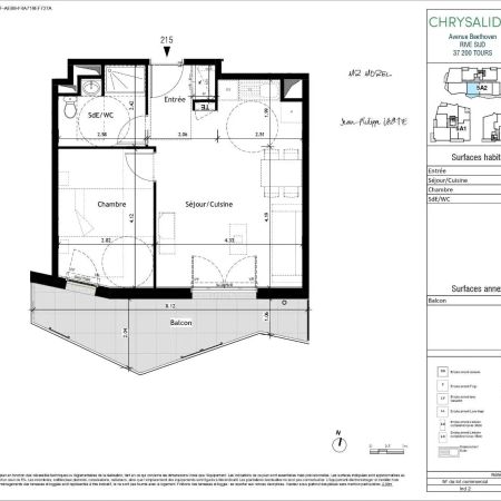 Appartement à louer 2 pièces 44.17m² - Photo 4