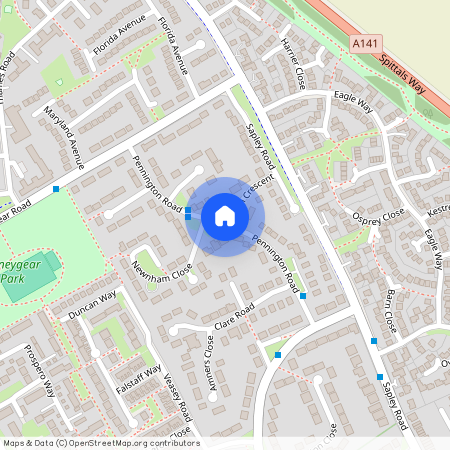 HUNTINGDON, Hartford, Pennington Road