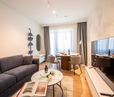 Flexible Rental from 1 Month -Furnished 3.5-Room Apartment with Bal... - Foto 1