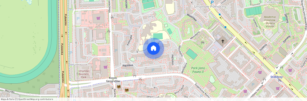 ul. Pięciolinii, Ursynów Północny, Ursynów, Warszawa, mazowieckie