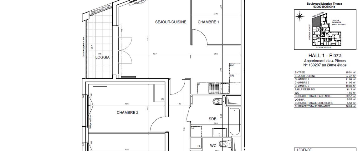 Appartement T4 Bobigny à louer - Photo 1