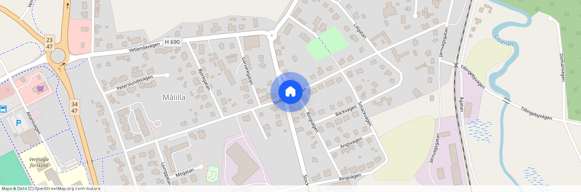 Södra Långgatan, Målilla