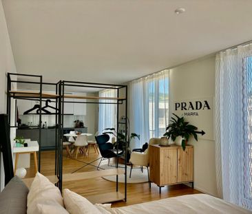 Moderne, möblierte 1.5-Zimmerwohnung in Kriens mit Balkon - Photo 5