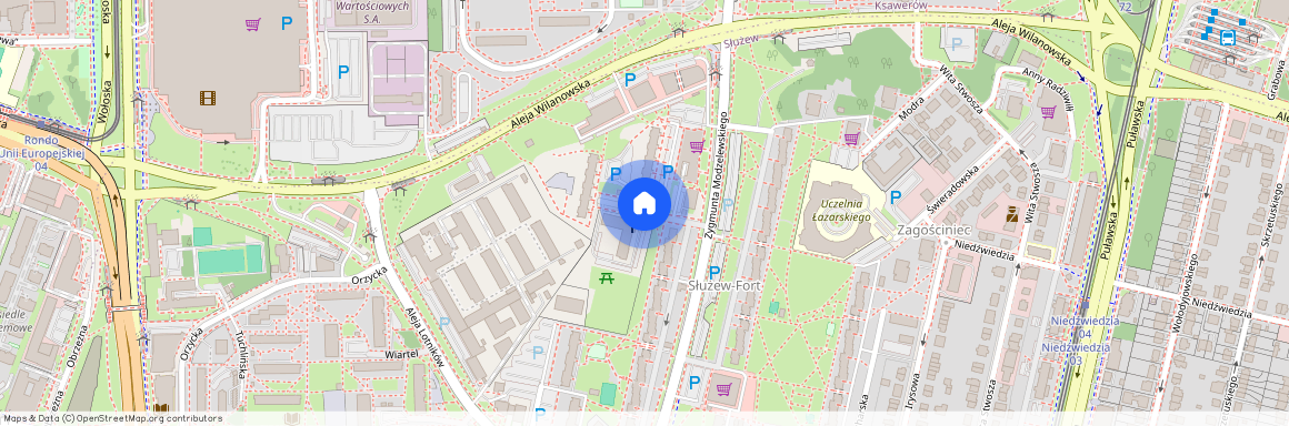 ul. Mariana Smoluchowskiego, Służew, Mokotów, Warszawa, mazowieckie