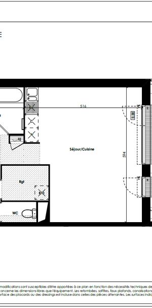 Appartement 3 pièces - Photo 1