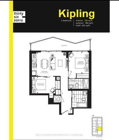 For Lease - 36 Zorra Street Unit# 907, Toronto, Ontario - Photo 3