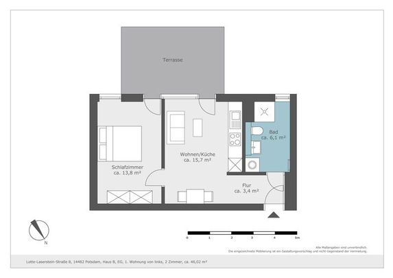 Preisgünstige 2-Zimmer-Wohnung - Foto 1