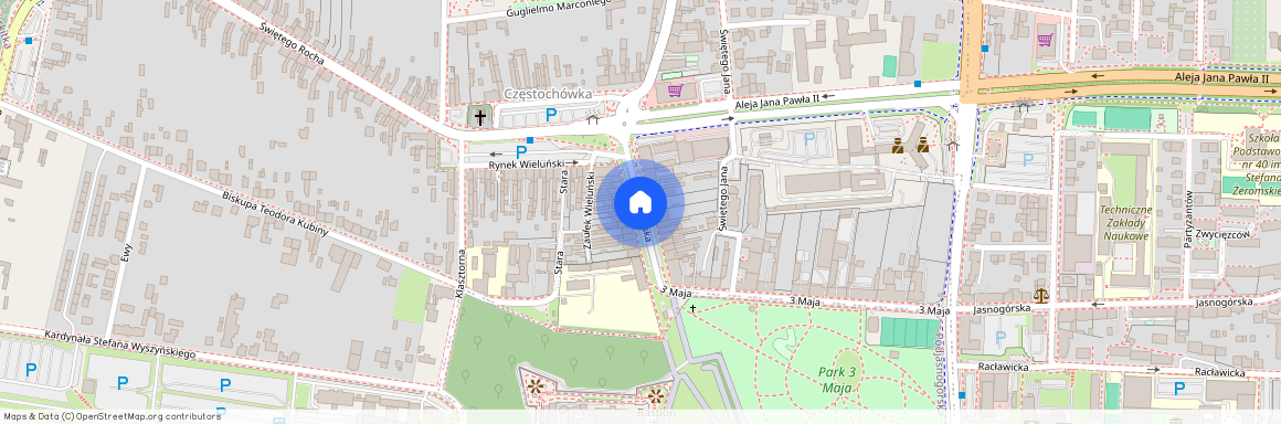 ul. Wieluńska, Częstochówka, Częstochówka-Parkitka, Częstochowa, śląskie