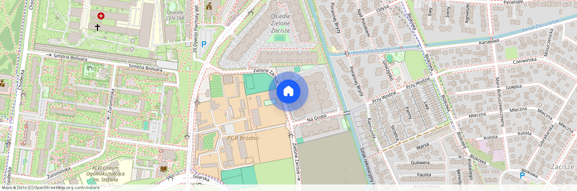 Zielone Zacisze 1, Warszawa, Targówek