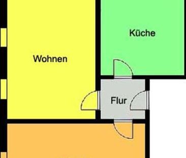 Optimal geschnittene 2-Zimmerwohnung in schöner grüner Umgebung! - Foto 1
