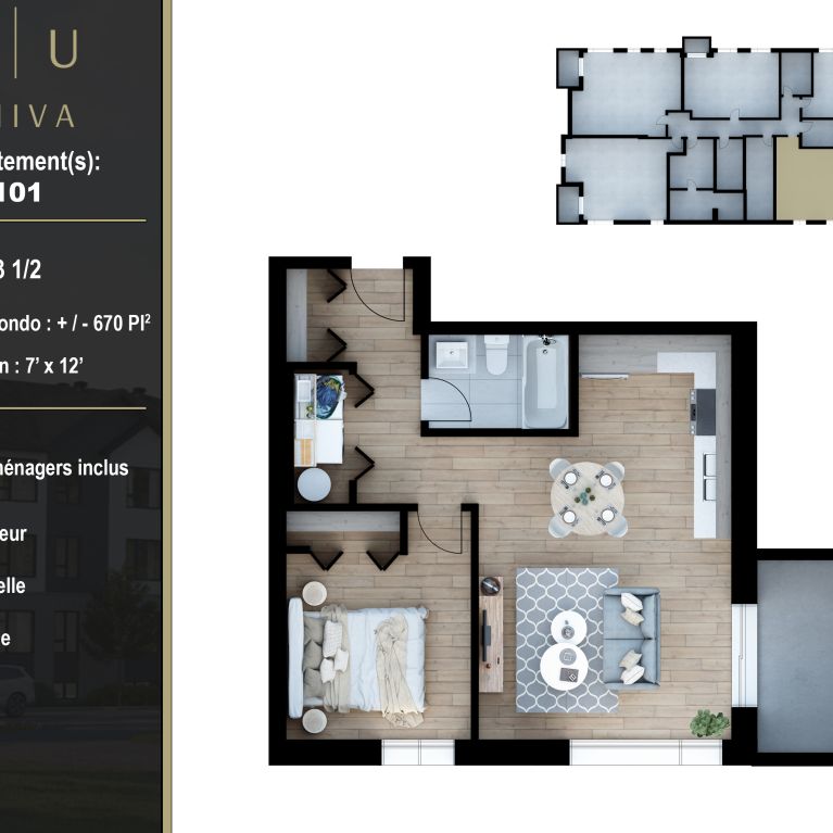 Le Kingham / 3 1/2 - Photo 1