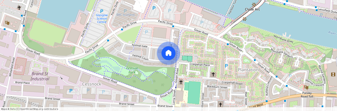 Festival Court, Glasgow, Princes Quay, G51 1BF