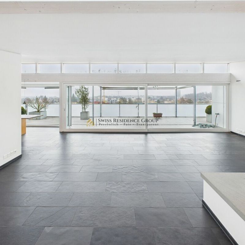 Elegant 5.5-room penthouse with elevator access, fireplace and large terrace - Photo 1