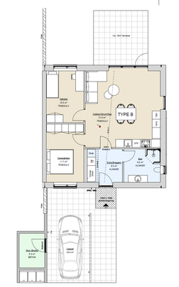 Moderne rækkehus til leje i Mejrup - Foto 1