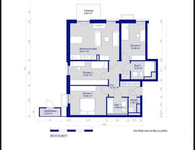 Landeseigene Tauschwohnung 4 Zimmer EG Garten gegen 3 Zimmer BB - Foto 1