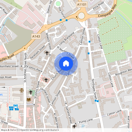 Cannon Street, Bury St Edmunds, Suffolk, IP33