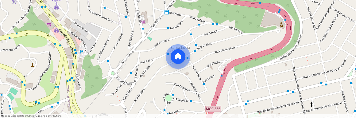 Rua Zodíaco, Santa Lúcia, Belo Horizonte - MG, 30360-070, Brazil