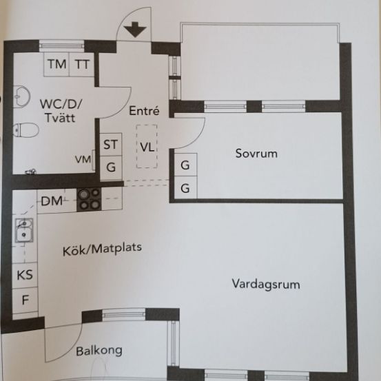 Umeå - 2rok - 12mån - 11.943kr/mån - Photo 1