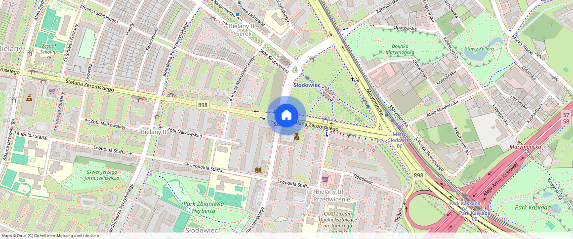 Warszawa Bielany Słodowiec, Stefana Żeromskiego