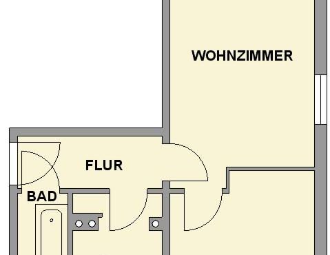 2-Raum-Wohnung mit Balkon und Tageslichtbad - Foto 1