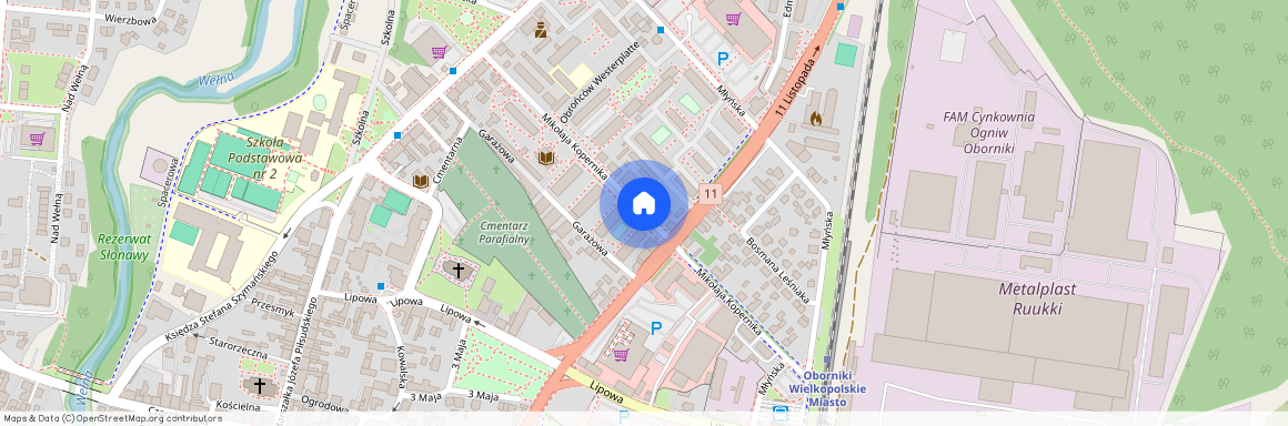 ul. Mikołaja Kopernika, Oborniki, Oborniki, obornicki, wielkopolskie