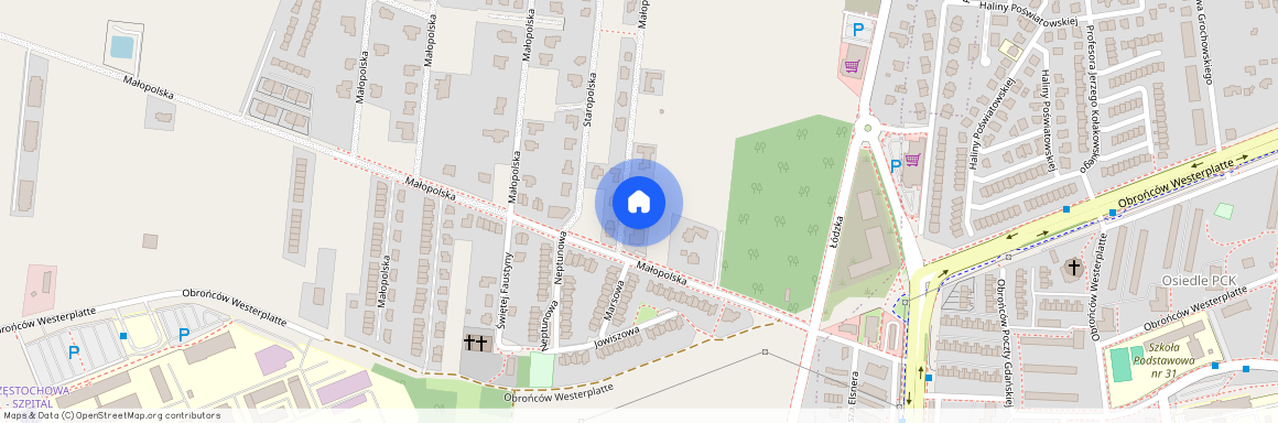ul. Małopolska, Parkitka, Częstochówka-Parkitka, Częstochowa, śląskie