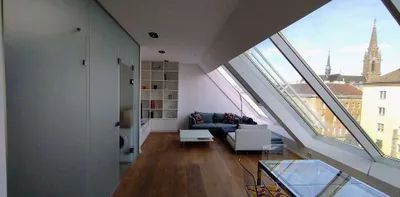 vollständig möblierte, moderne Dachgeschosswohnung mit Terrasse - 15 Minuten zu Fuß bis Stephansplatz, in 25 Minuten am Flughafen mit Zug - Photo 2