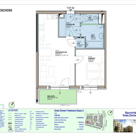 2-Zimmer-Wohnung mit Balkon, Top 9 - Photo 3