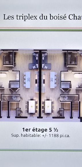 5 1/2 - Saint-Jérôme - 2 050 $/mois - Photo 1