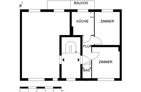 Tolle 2-Zimmer-Wohnung mit traumhaftem Balkon - Foto 3