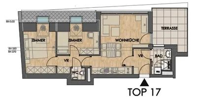3-Zimmer-Wohnung mit Terrasse & Klima - zu mieten in 1100 Wien Oberlaa - Photo 2