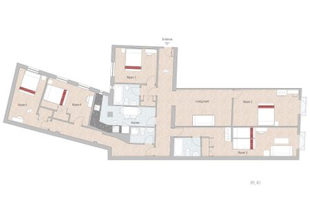 Double room in Madrid, Bordadores Street - Photo 5