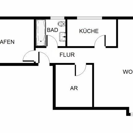 Schnuckelige Wohnung unter'm Dach - mit Einbauküche - Foto 1