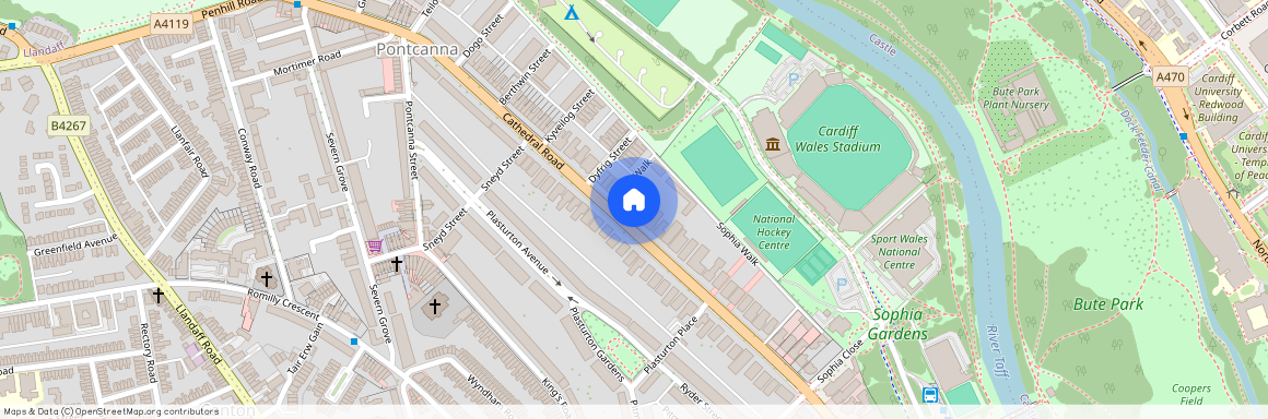 Cathedral Road, Pontcanna, CF11