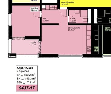 A1-503 - Très beau 2,5 pièces à louer courant avril 2026 - Photo 3