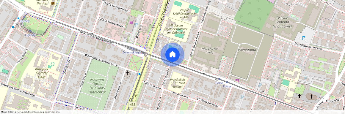 ul. Jana Henryka Dąbrowskiego, Jeżyce, Jeżyce, Poznań, wielkopolskie