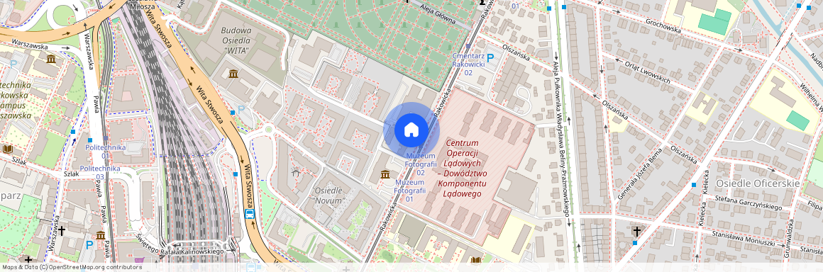 ul. Rakowicka, Przedmieście Warszawskie, Stare Miasto, Kraków, małopolskie