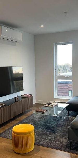 À LOUER : Disponible dès maintenant - Superbe 3 1/2 semi-meublé de 926 pi², très lumineux grâce à ses grandes baies vitrées - Photo 1