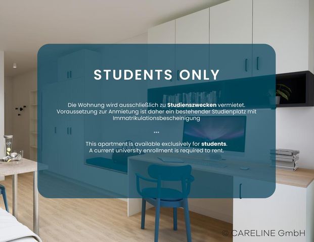 Smartes 1-Zimmer-Apartment für Studierende im Quartillion Wiesbaden - Foto 1