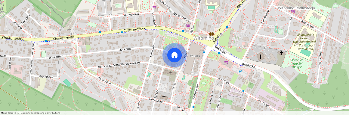 ul. Słoneczna, Witomino-Leśniczówka, Gdynia, pomorskie