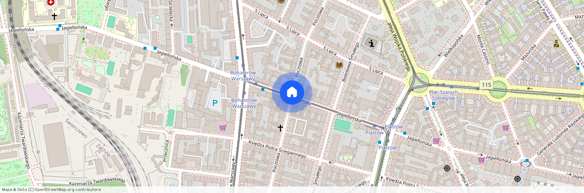 ul. Pocztowa, Turzyn, Śródmieście, Szczecin, zachodniopomorskie