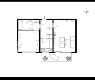 Ich vermiete eine 2,5-Zimmer-Wohnung in Hedelfingen. - Foto 1