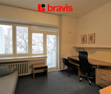 Pronájem bytu 1+kk, Brno - střed, zařízený, balkon, ul. Hoppova - Fotografie 4
