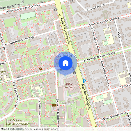 Warszawa, Mokotów, Wierzbno, Zygmunta, Modzelewskiego