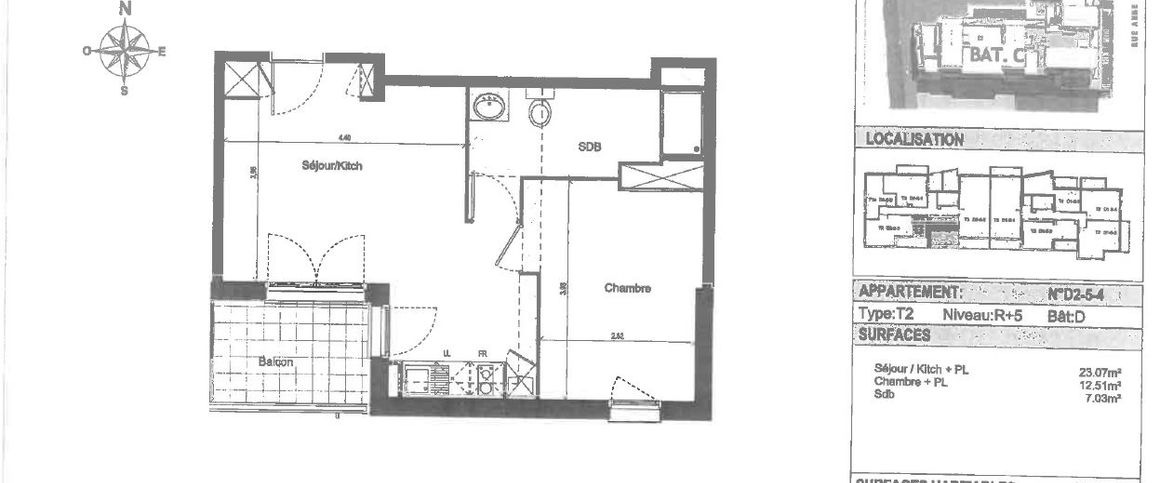 Appartement 2 pièces - Photo 1