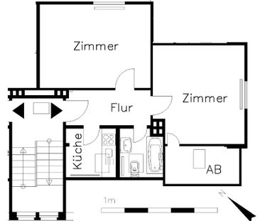 Single-Wohnung im Dachgeschoss - "Freie Scholle eG" - Foto 3