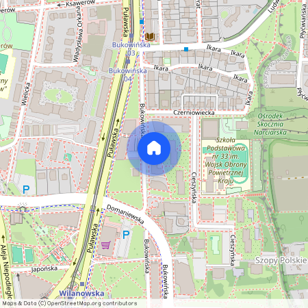 ul. Bukowińska, Ksawerów, Mokotów, Warszawa, mazowieckie