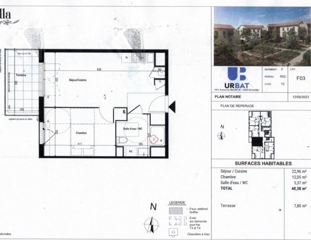 location Appartement T2 DE 40.38m² À RILLIEUX LA PAPE - Photo 1