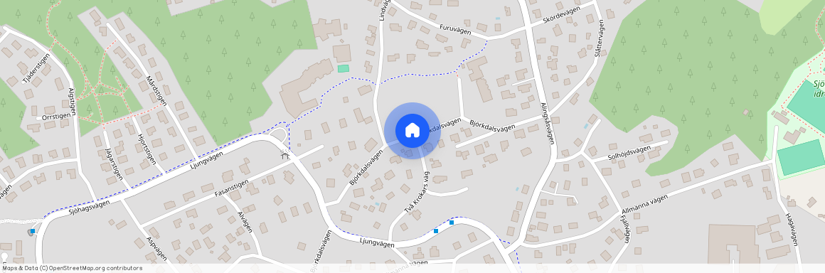 Björkdalsvägen, Sjömarken